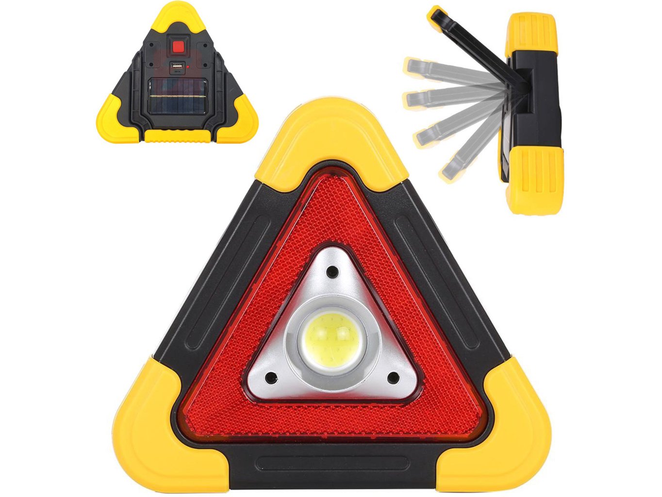 Výstražný trojúhelník - svítilna, USB, 6609