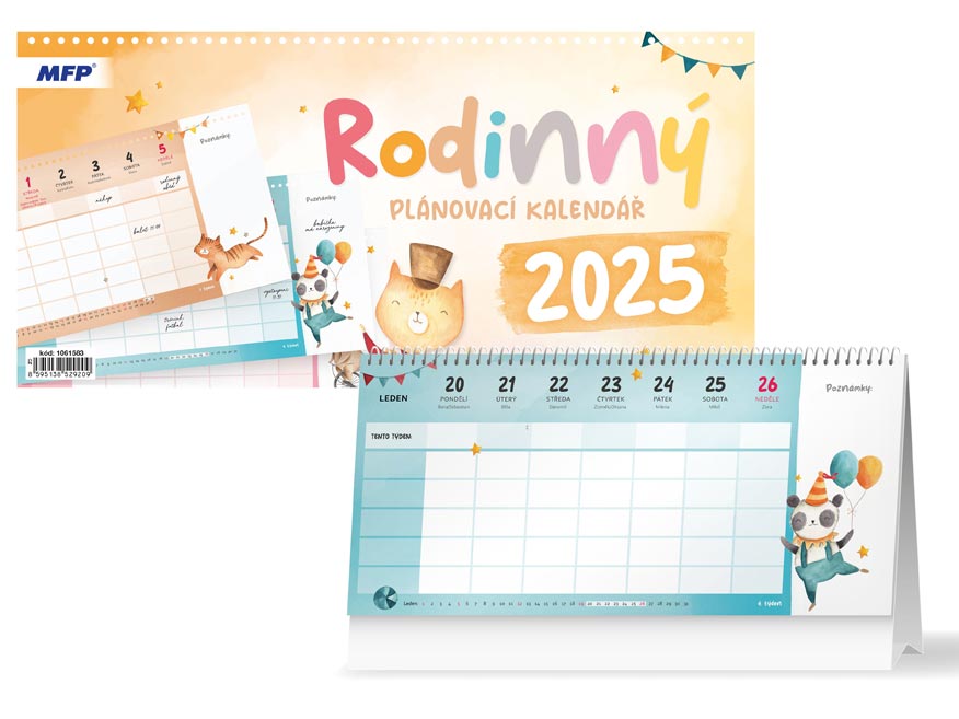 MFP 1061583 Kalendář 2025 stolní Rodinný - plánovací
