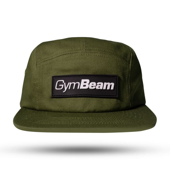 Kšiltovka 5Panel Military Green - GymBeam