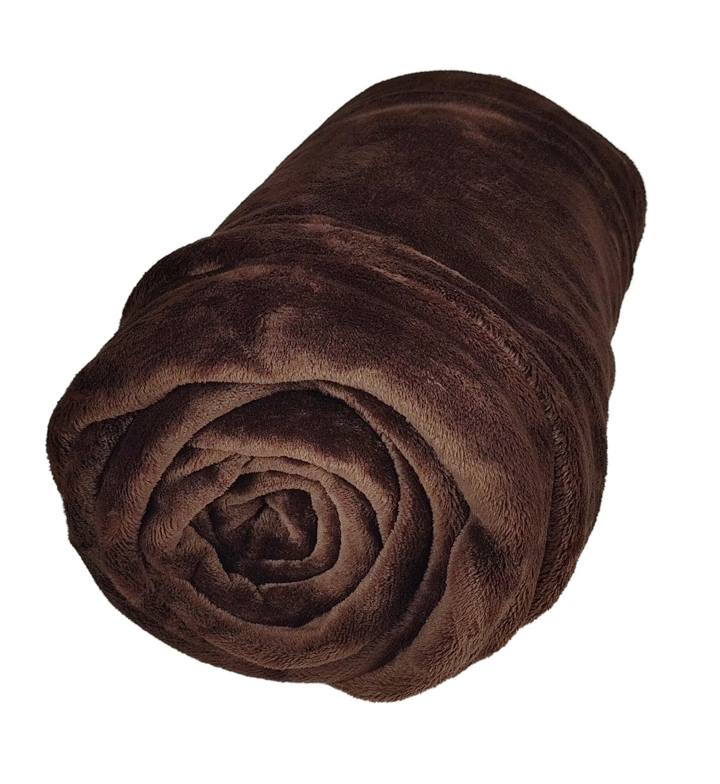 Deka přikrývka Fleece mikrovlákno 150x200 cm tmavě hnědá