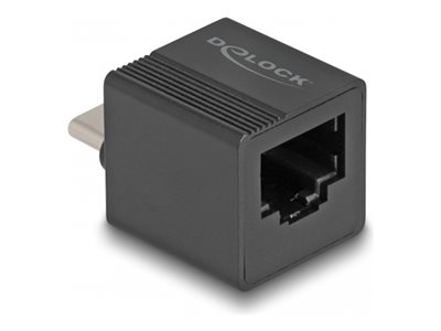Delock Adapter to Gigabit LAN mini - Síťový adaptér - USB-C - Gigabit Ethernet x 1 - černá