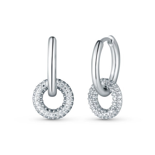 Náušnice se syntetickými kameny 136-483-166271-0000