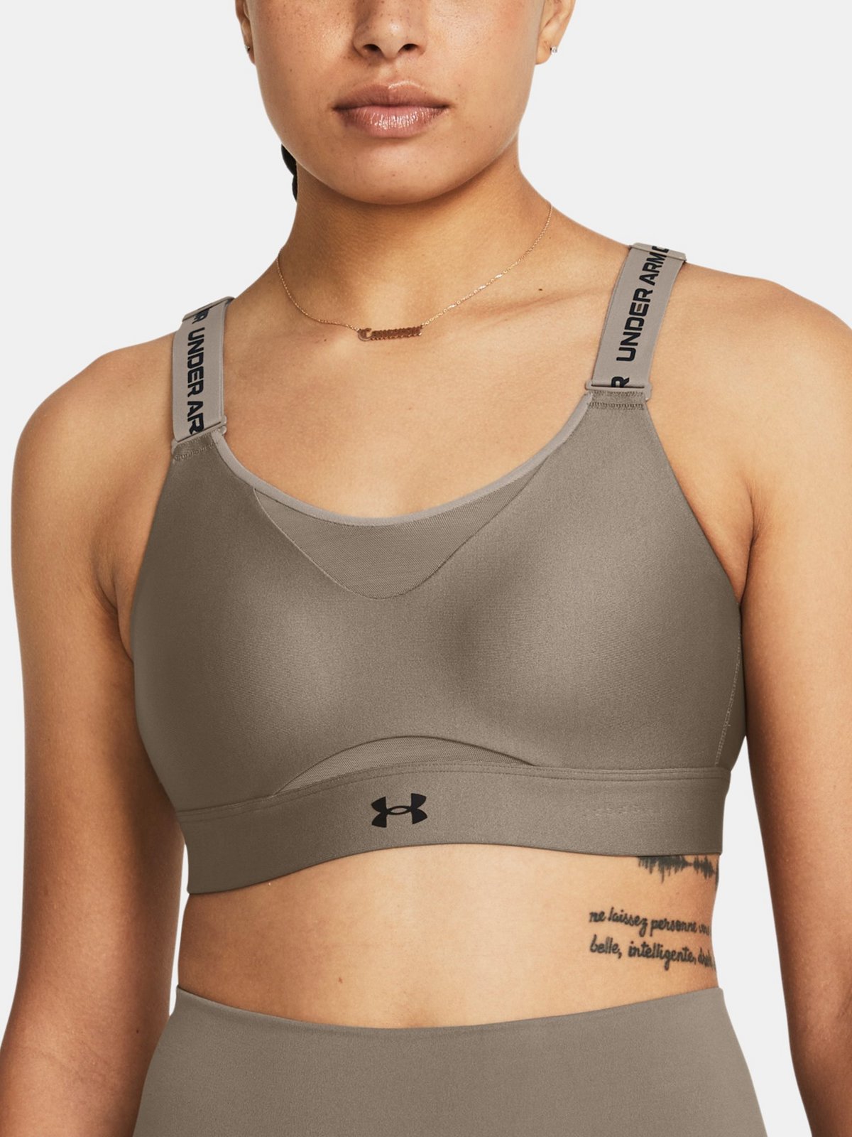 Under Armour Podprsenka UA Infinity High 2.0 Bra-BRN - Dámské
