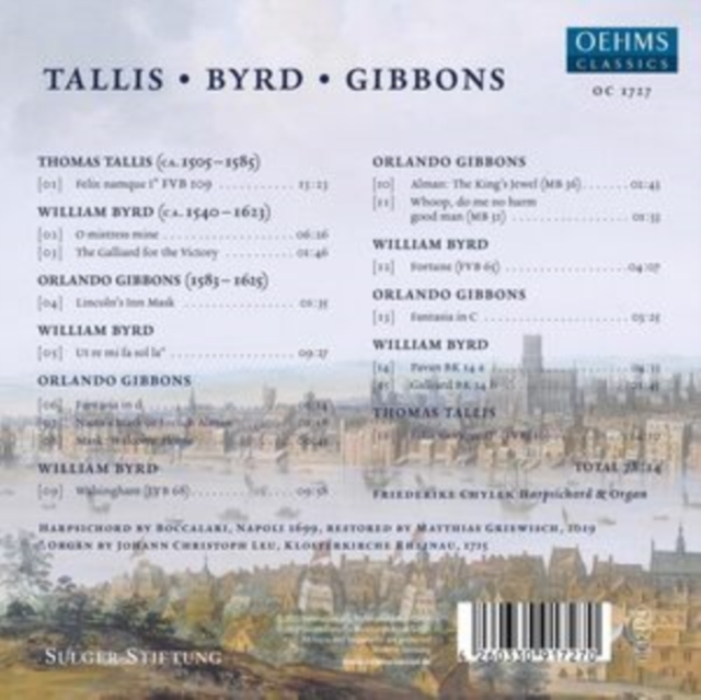 Friederike Chylek: Tallis/Byrd/Gibbons (CD / Album)