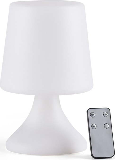 Bílá LED stolní lampa na dálkové ovládání (výška 25,5 cm) Midnat – Villa Collection