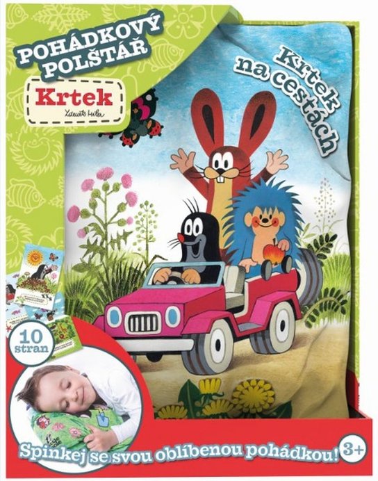 Pohádkový polštář Krtek na cestách