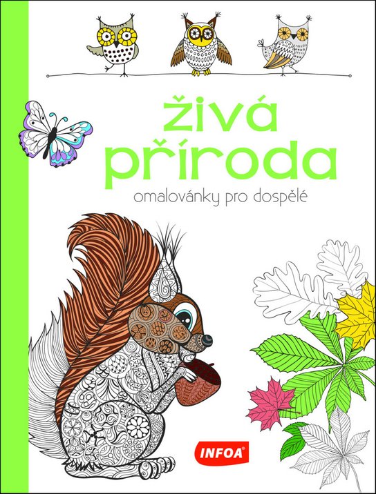Živá příroda Omalovánky pro dospělé