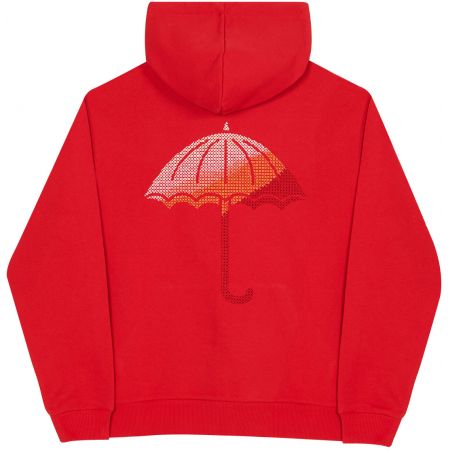 Mikina Hélas Cross Point Hoodie - Červená - L