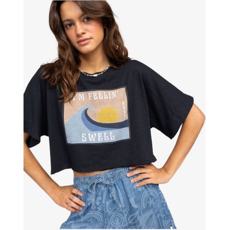 Triko Roxy Tiki & Surf A - Černá - S