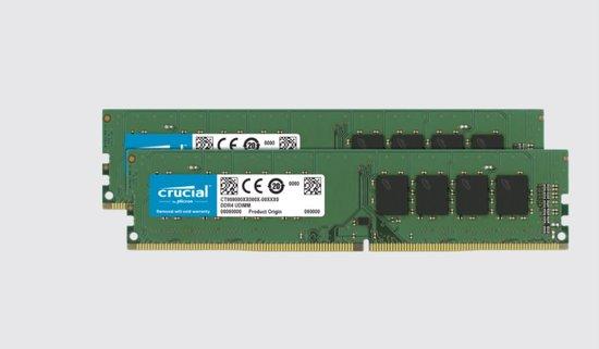 Crucial DDR4 16GB (2x8GB) DIMM 2400MHz CL17 SR x8, CT2K8G4DFS824A