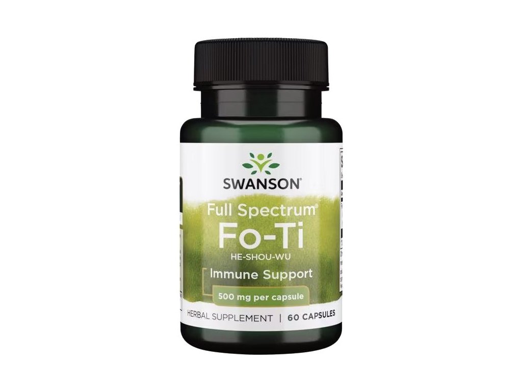 Swanson Fo-Ti, Rdesno mnohokvěté, 500 mg, 60 kapslí