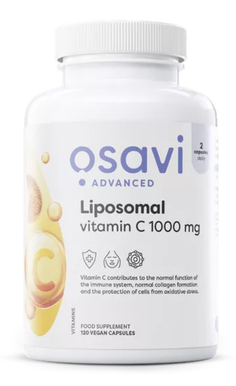 Osavi Liposomal Vitamin C, 1000 mg, 120 rostlinných kapslí