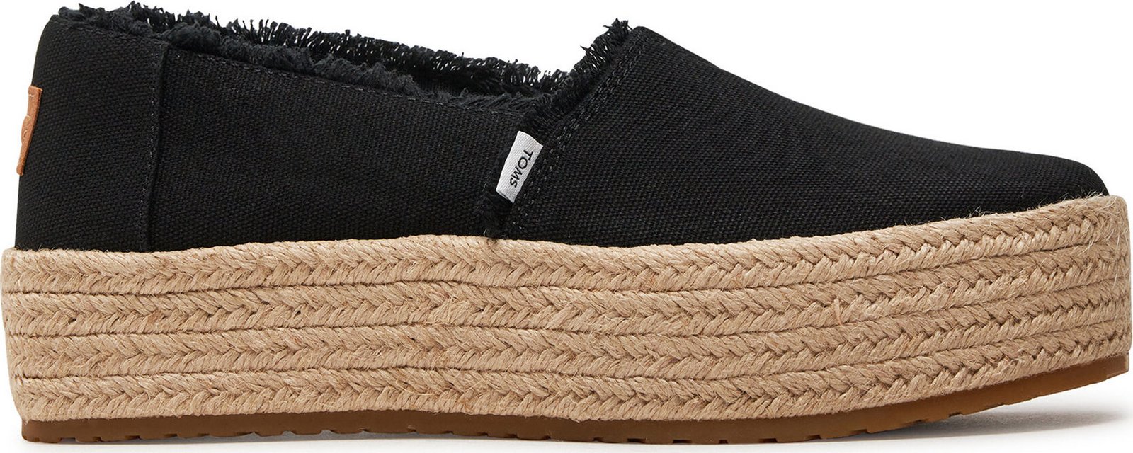 Espadrilky Toms Valencia 10019795 Black Canvas