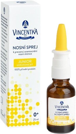 Vincentka Nosní sprej Junior hypotonický 25 ml