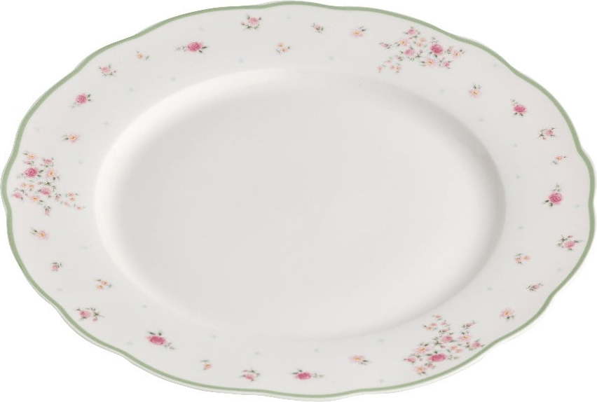 Bílý porcelánový servírovací talíř ø 34 cm Nonna Rosa – Brandani