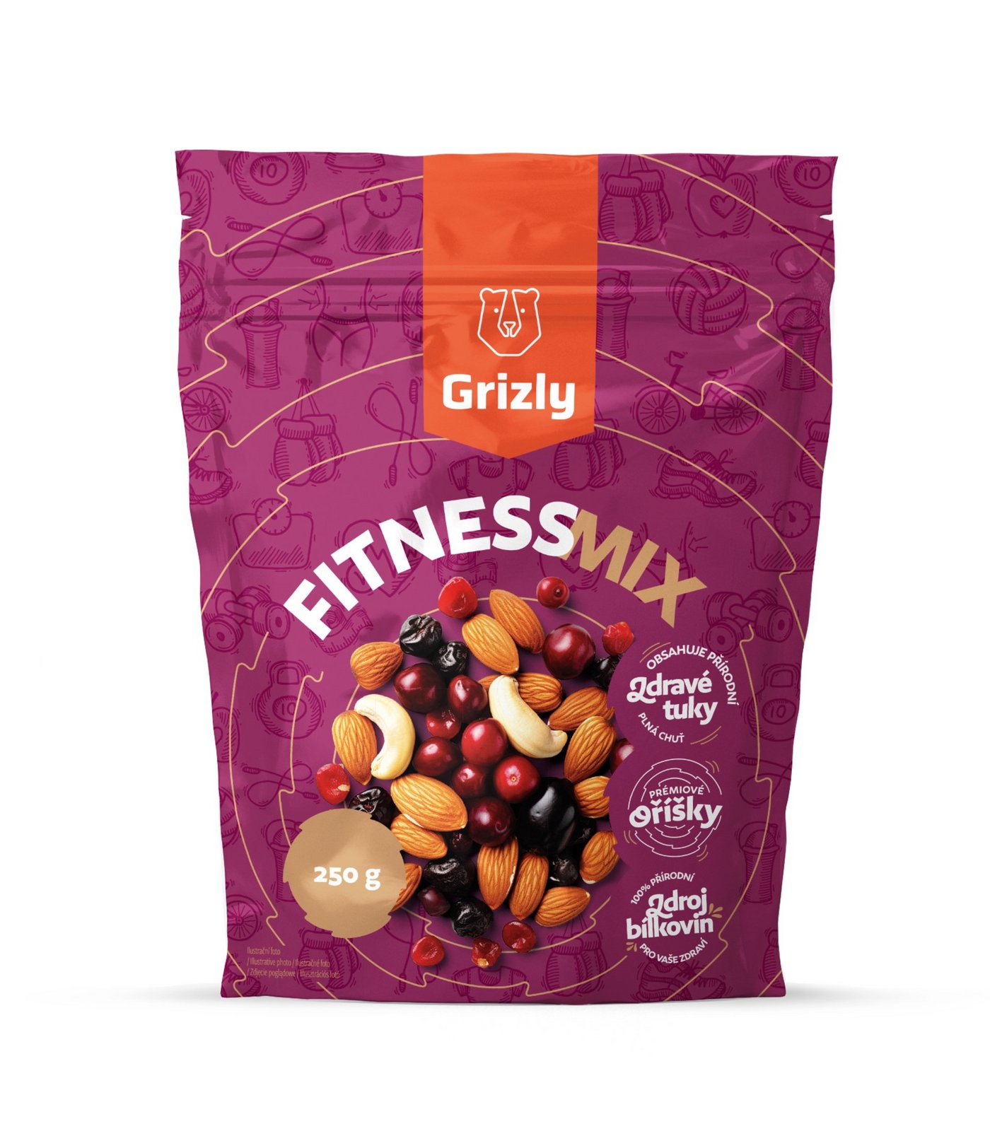 GRIZLY Fitness směs 250 g