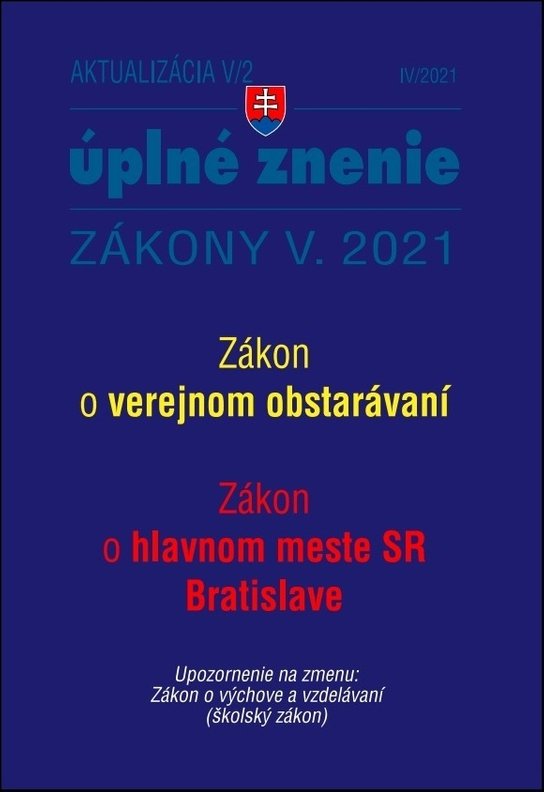 Aktualizácia V-2/2021 Štátna služba, informačné technológie verejnej správy