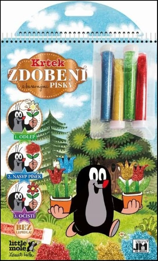 Zdobení pískem Krtek