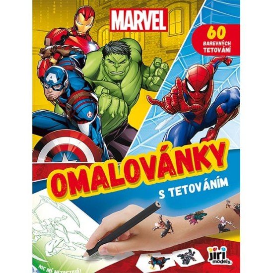 Jiri Models Omalovánky s tetováním - Marvel - 3860-1