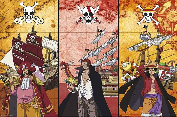 GB EYE Plakát, Obraz - One Piece - Captains & Boats, (91.5 x 61 cm)