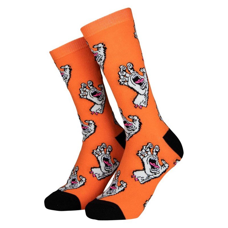 ponožky SANTA CRUZ - Multi Hand (2 Pack) Sock Turquoise & Apricot (TURQUOISE & APRICOT)