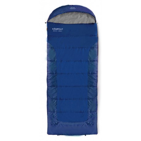 Campout Beech 150 třísezónní dětský dekový spací pytel Modrá/levý zip