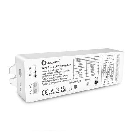 GLEDOPTO WiFi 5-in-1 LED controller powered by Tuya (GL-C-001W) - ovladač LED pásů