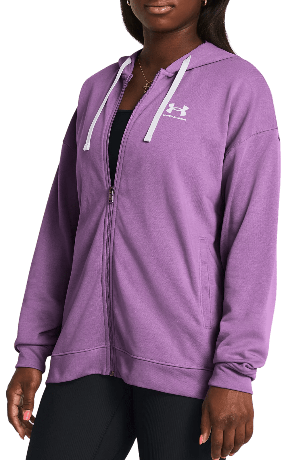 Mikina s kapucí Under Armour Rival Terry Oversized Full-Zip Hoodie