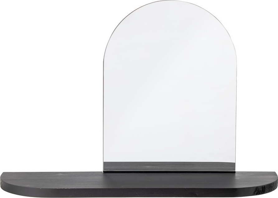 Nástěnné zrcadlo s poličkou s dřevěným rámem 72x48 cm Annlie – Bloomingville