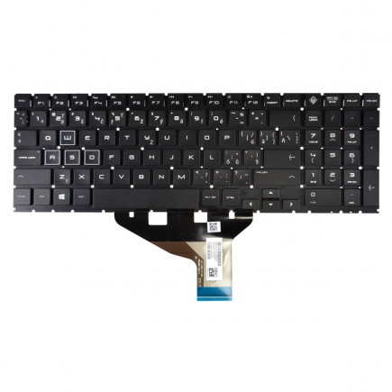 HP Omen 15-DC1073TX klávesnice na notebook bez rámečku černá CZ/SK podsvícená