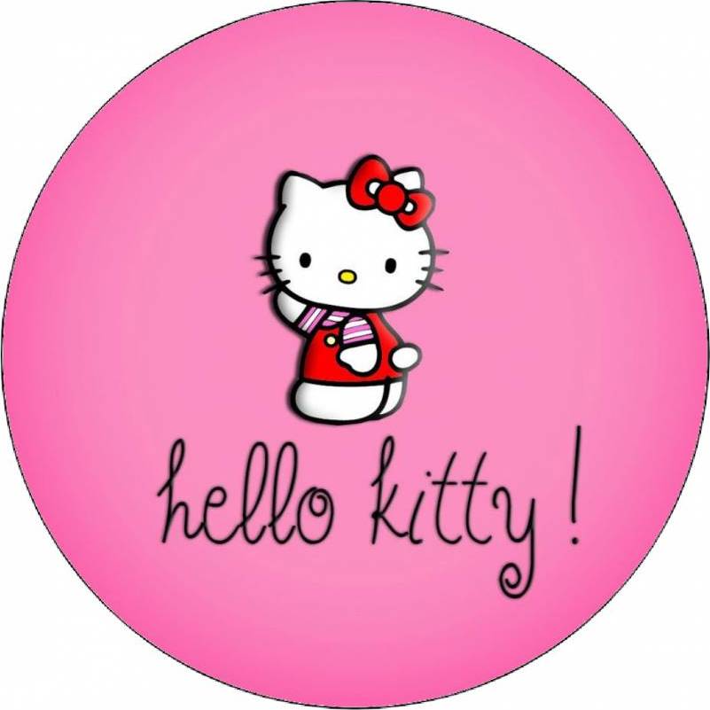 Jedlý papír Hello Kitty mávající 19,5 cm