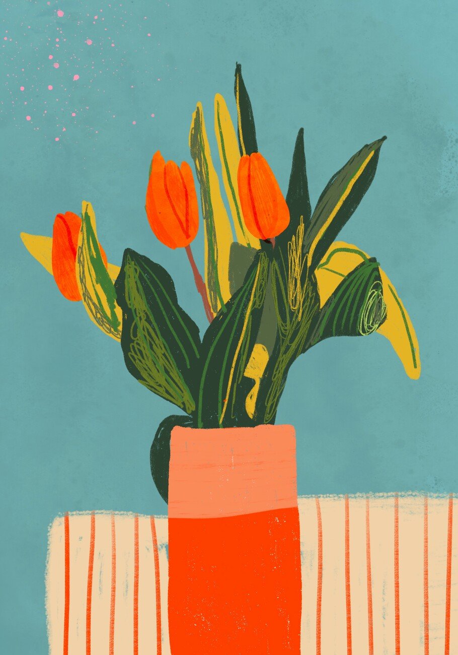 Gigi Rosado Ilustrace Tulips, Gigi Rosado, (26.7 x 40 cm)