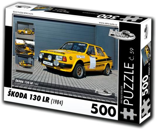 RETRO-AUTA Puzzle č. 59 Škoda 130 LR (1984) 500 dílků