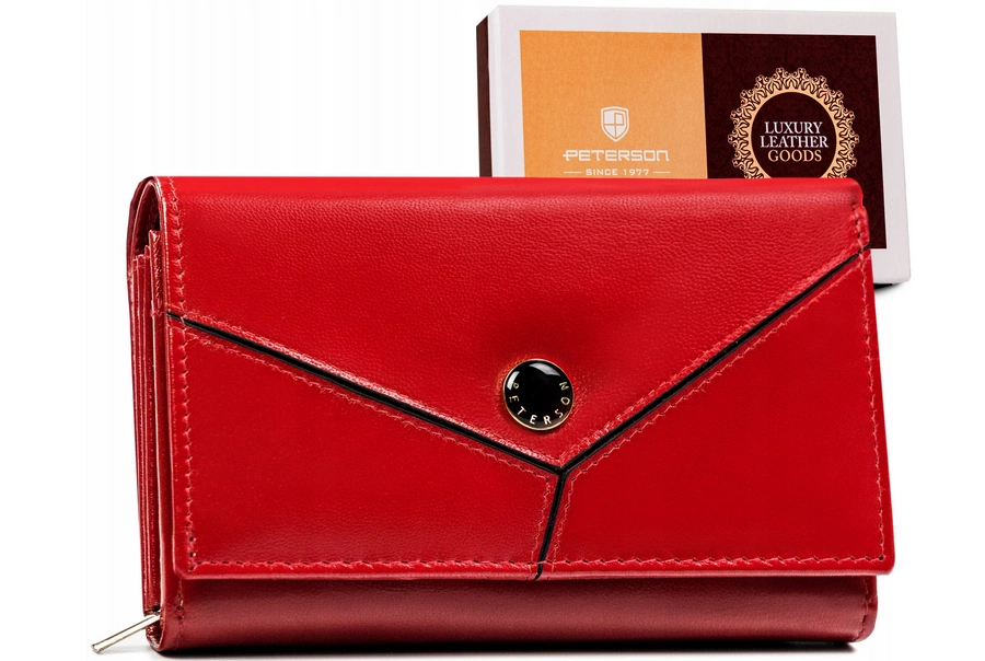 Peterson Dámská kožená peněženka Lonethorn červená One size