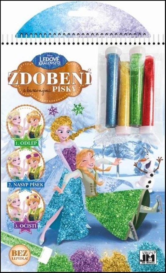 Zdobení pískem Ledové království