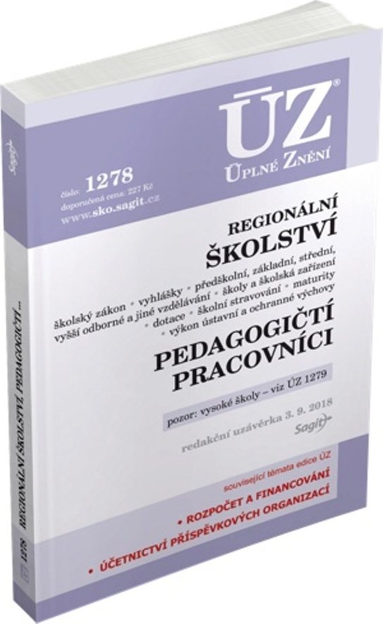 ÚZ 1338 Regionální školství, pedagogičtí pracovníci