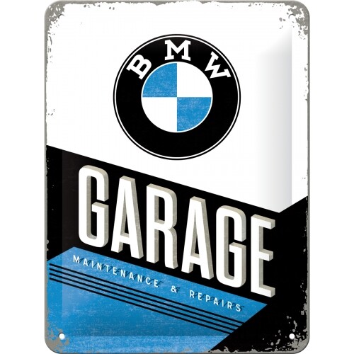 Postershop Plechová cedule BMW - Garage, (15 x 20 cm)