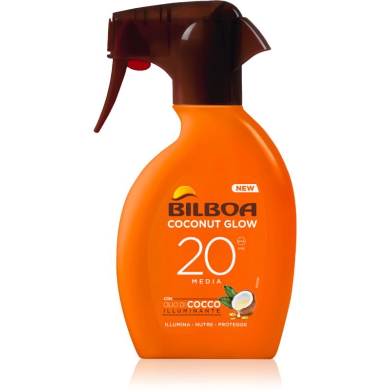 Bilboa Coconut Glow opalovací sprej SPF 20 200 ml