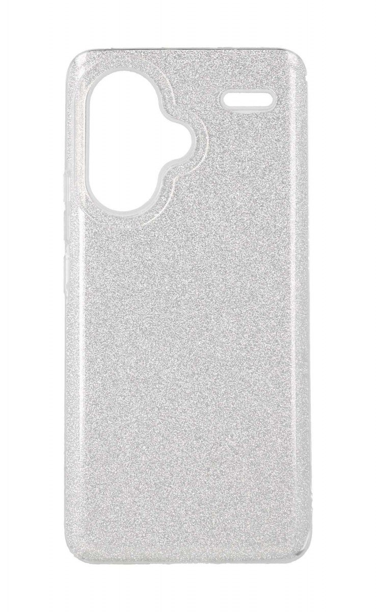 Kryt TopQ Xiaomi Redmi Note 13 Pro+ 5G glitter stříbrný 121946