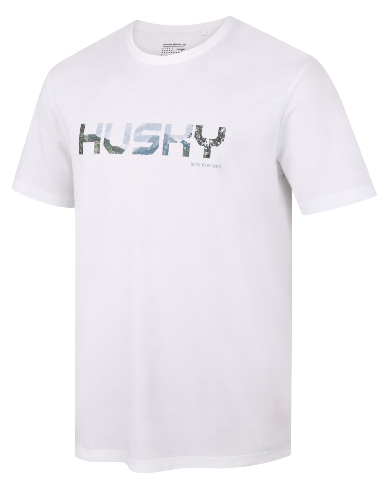 Husky Pánské bavlněné triko Tee Wild M white Velikost: XXXL