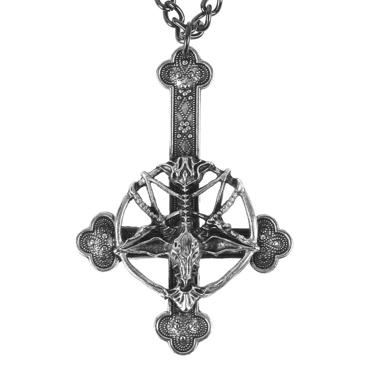 obojek Baphomet Satanic Cross