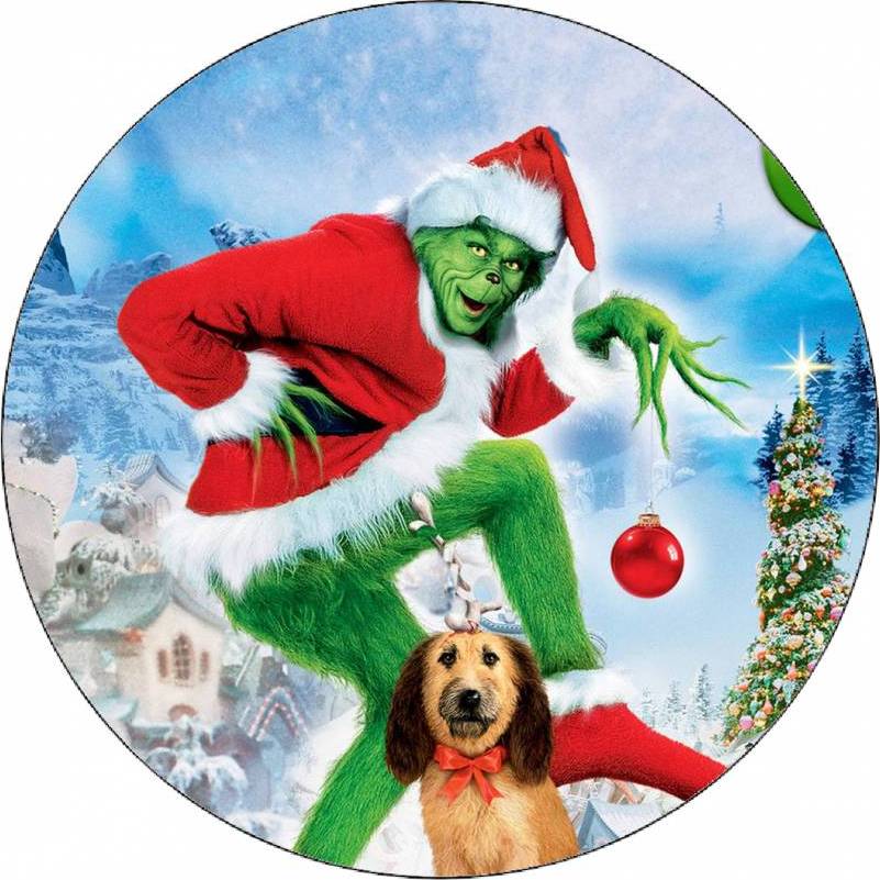 Jedlý papír Grinch se psem 19,5 cm - Pictu Hap