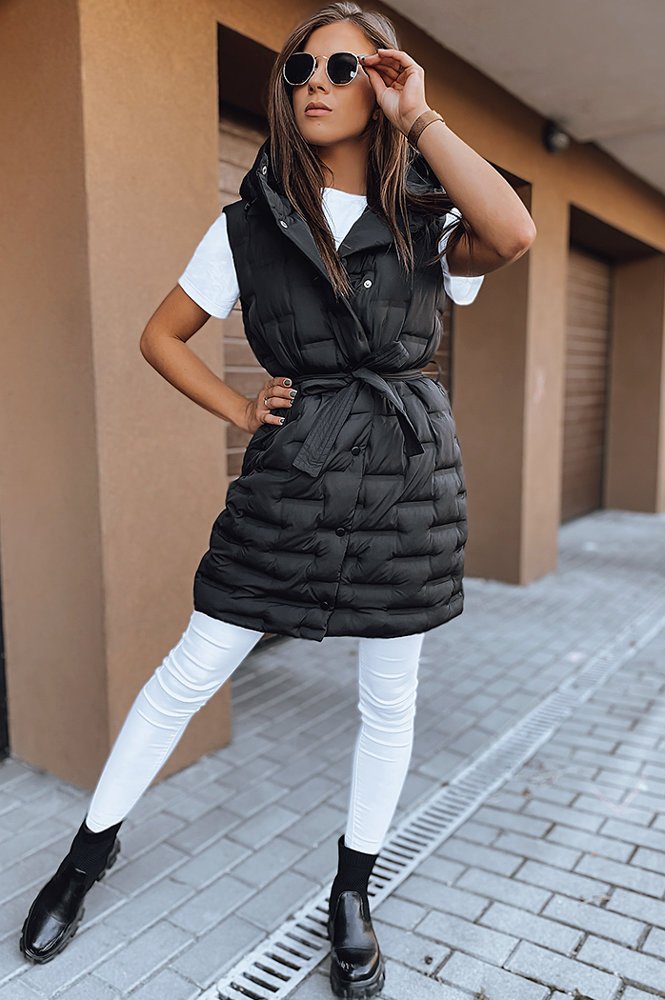 Dstreet Dámská vesta PAOLLA černá TY2307 Velikost: XL