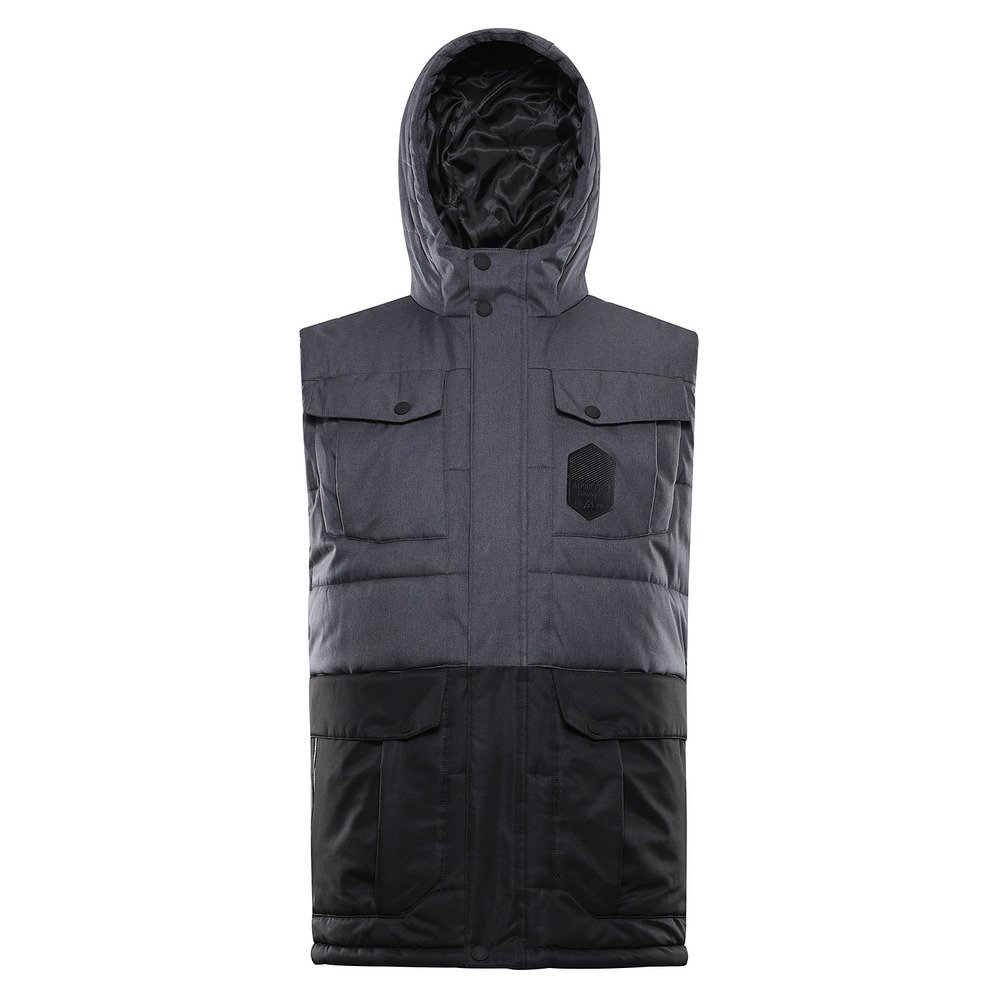 ALPINE PRO Pánská vesta s membránou ptx HARD dk.true gray XXXL