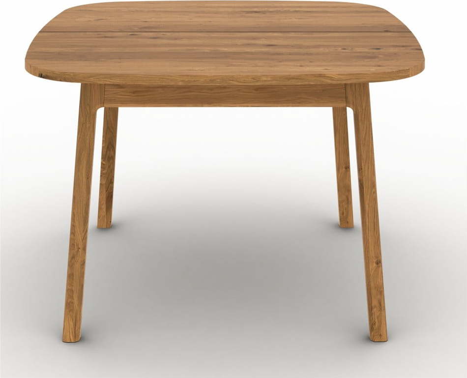 Rozkládací jídelní stůl z dubového dřeva v přírodní barvě 100x120 cm Twig – The Beds