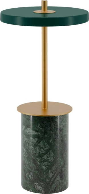 Zelená mramorová LED stmívatelná stolní lampa s kovovým stínidlem (výška 25,5 cm) Asteria Move Mini – UMAGE