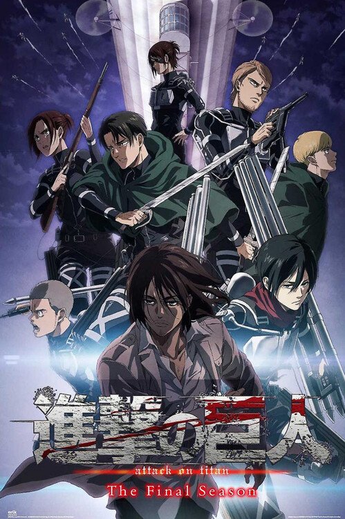 GRUPO ERIK Plakát, Obraz - Attack on Titan - The Final Season, (61 x 91.5 cm)