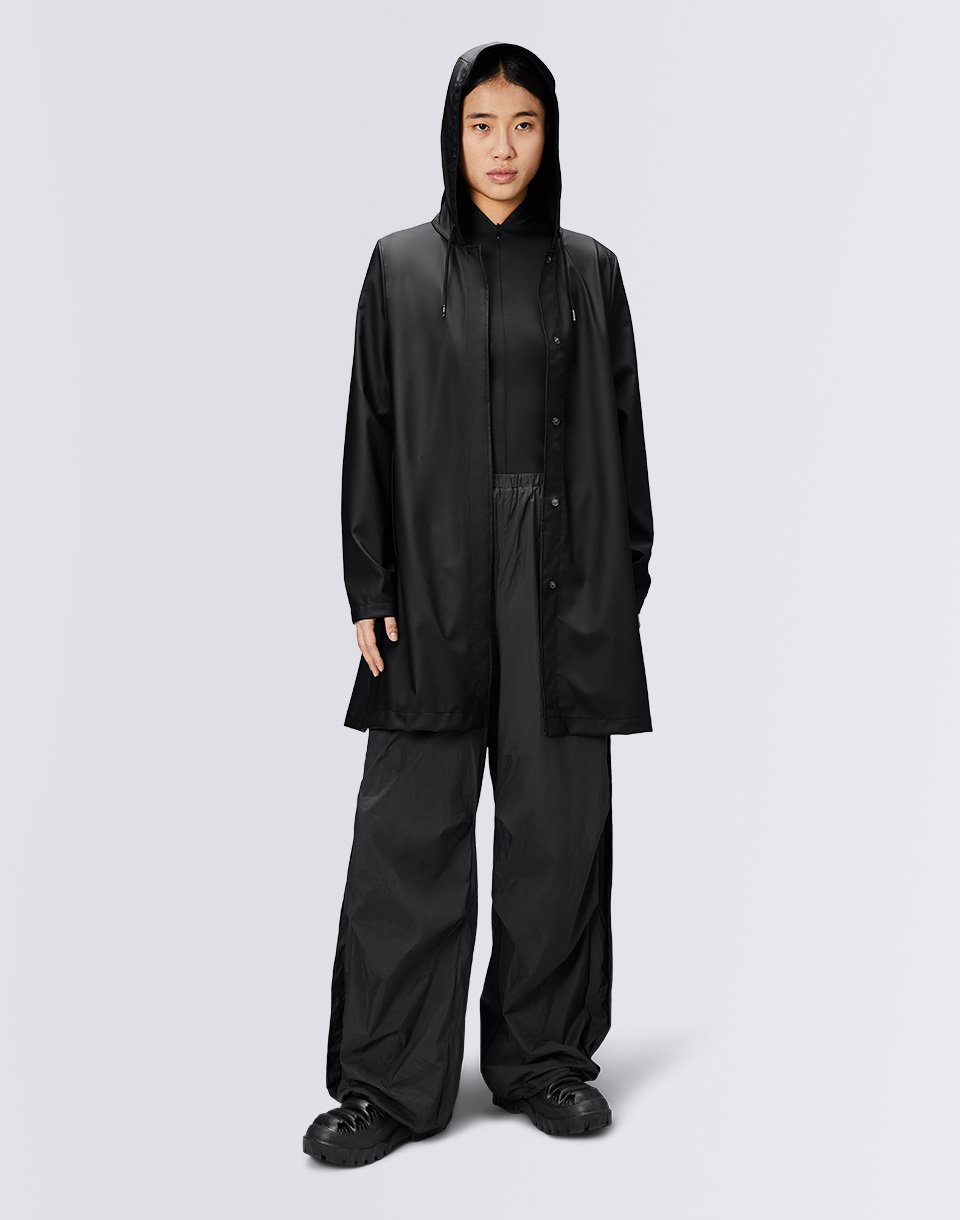 Rains A-Line W Jacket 01 Black XS