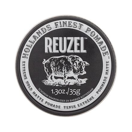 Reuzel Hollands Finest Pomade Extreme Hold Matte Pomade matná pomáda na vlasy s extra silnou fixací 35 g pro muže