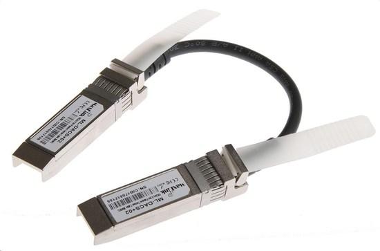 MaxLink 10G SFP+ DAC kabel, pasivní, DDM, Cisco, UBNT, MikroTik compatible, 0,2m, ML-DACS+02